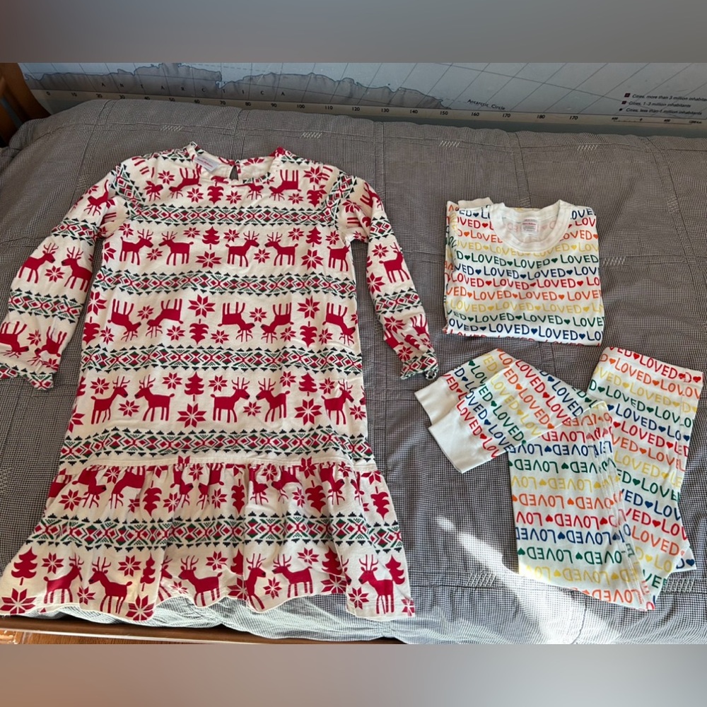 Hanna Andersson Girls 12 PJ bundle